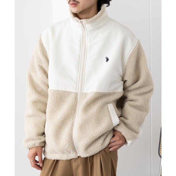 ワンポイントロゴ ポニー刺繍 ボアジャケット | SETUP7【MEN】 | 詳細画像4 