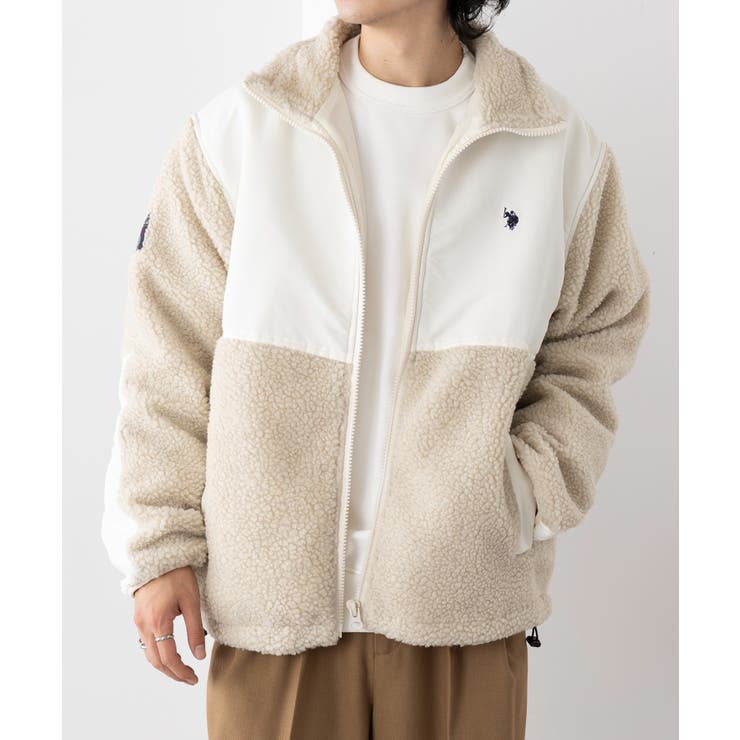 ワンポイントロゴ ポニー刺繍 ボアジャケット | SETUP7【MEN】 | 詳細画像5 