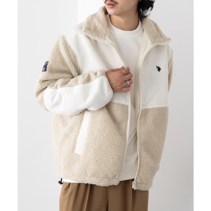 ワンポイントロゴ ポニー刺繍 ボアジャケット | SETUP7【MEN】 | 詳細画像6 