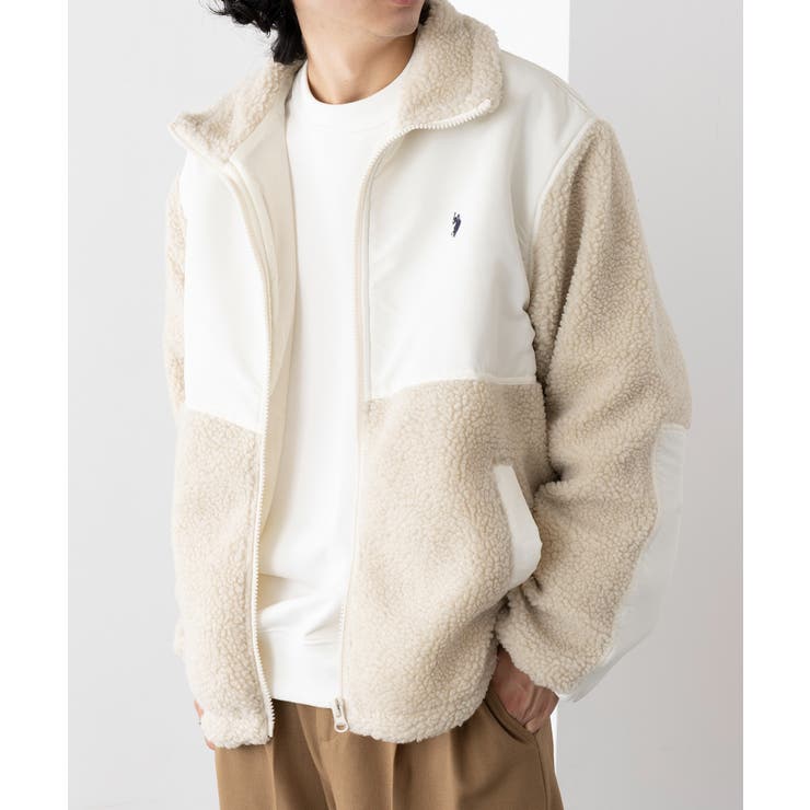 ワンポイントロゴ ポニー刺繍 ボアジャケット | SETUP7【MEN】 | 詳細画像7 