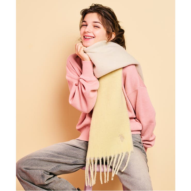 【U.S. POLO ASSN.】ブークレ Wフェイスマフラー | SETUP7【WOMEN】 | 詳細画像11 