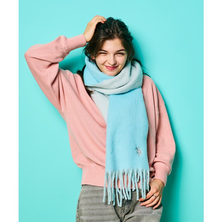 【U.S. POLO ASSN.】ブークレ Wフェイスマフラー | SETUP7【WOMEN】 | 詳細画像2 