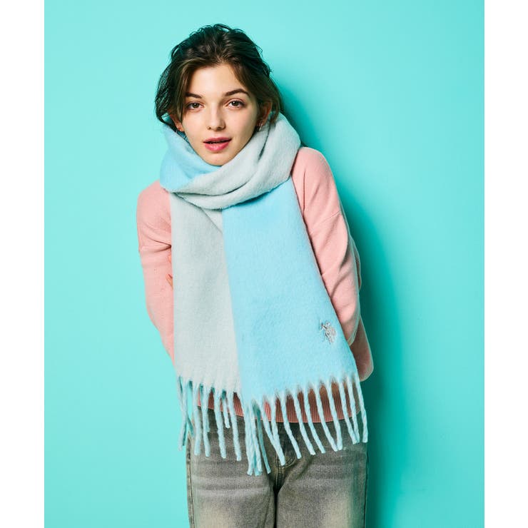 【U.S. POLO ASSN.】ブークレ Wフェイスマフラー | SETUP7【WOMEN】 | 詳細画像5 