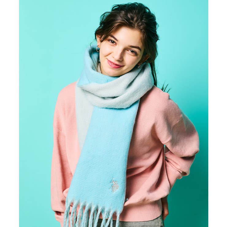【U.S. POLO ASSN.】ブークレ Wフェイスマフラー | SETUP7【WOMEN】 | 詳細画像6 