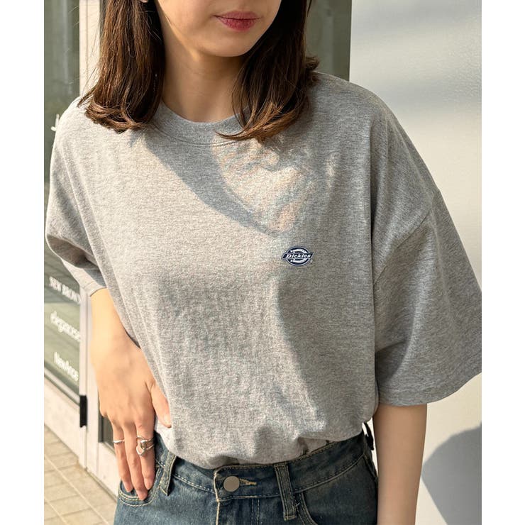 グレー系1 | 【Dickies】ワンポイント プリントTシャツ 5222-TTMDK1 | SETUP7【WOMEN】
