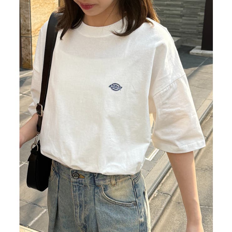 ホワイト系1 | 【Dickies】ワンポイント プリントTシャツ 5222-TTMDK1 | SETUP7【WOMEN】