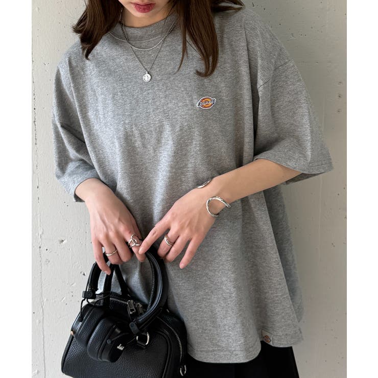 グレー | 【Dickies】刺繍ワッペンTシャツ 5222-TTMDK2 | SETUP7【WOMEN】