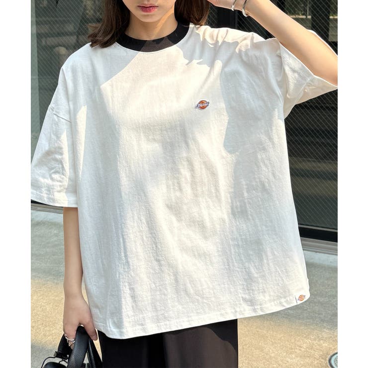 ホワイト系1 | 【Dickies】刺繍ワッペンTシャツ 5222-TTMDK2 | SETUP7【WOMEN】