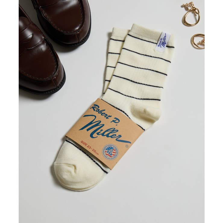 オフホワイト | 【Robert P Miller】1Pクルーソックス | SETUP7【MEN】