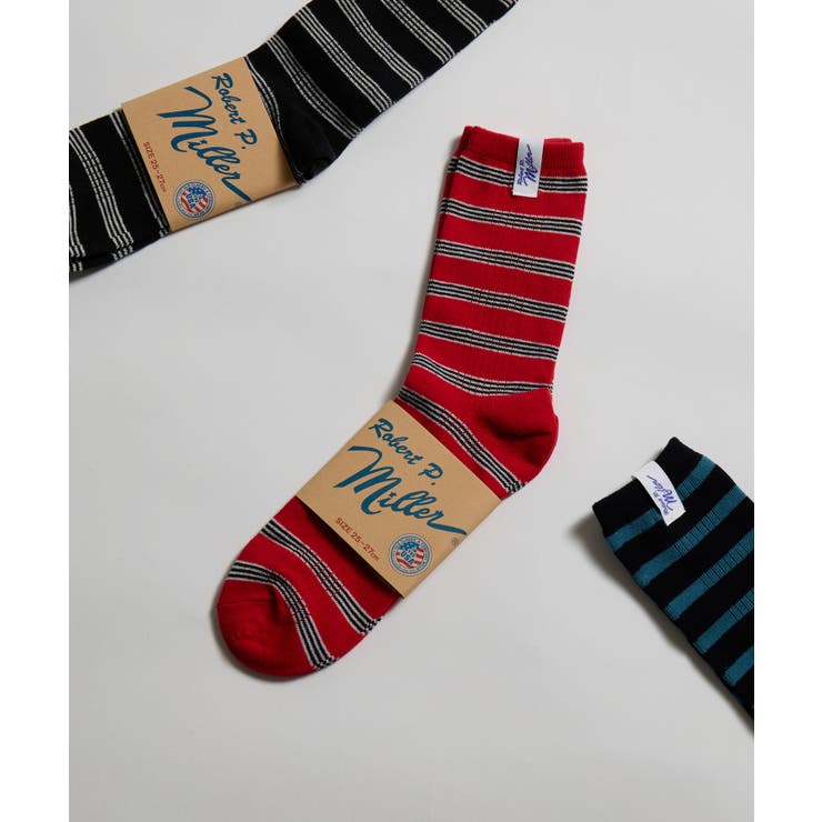 レッド系その他 | 【Robert P Miller】1Pクルーソックス | SETUP7【MEN】