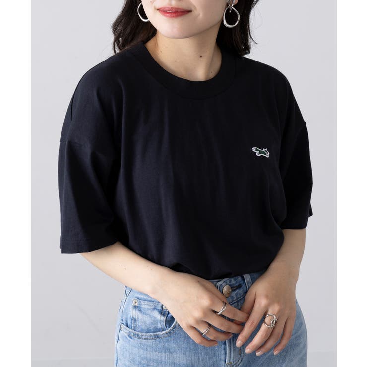 未使用　クチュールドアダム　7部袖　STARTER スゥエット　ブラック Round body ワンポイントTシャツ[品番：TTMW0002691]｜SETUP7