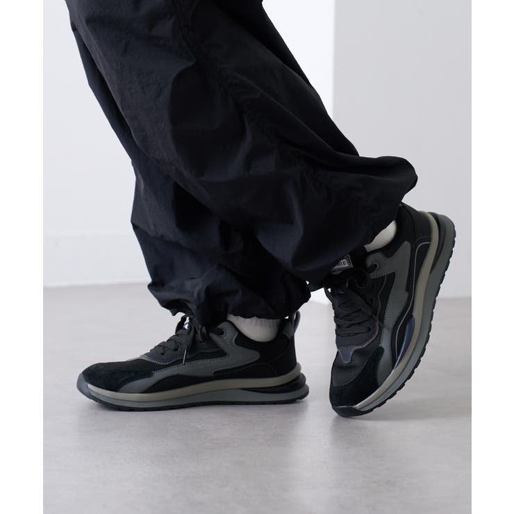 ブラック | 【SETUP7】ミッドクラシックテックスニーカー KNF-TP | SETUP7【MEN】