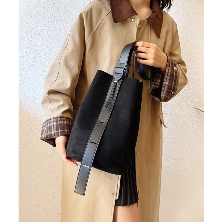 SETUP7】スエード調ワンショルダーバッグ KNF[品番：TTMW0002943