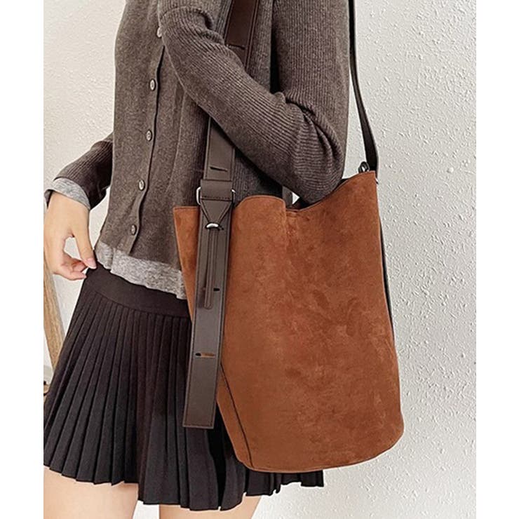 SETUP7】スエード調ワンショルダーバッグ KNF[品番：TTMW0002943