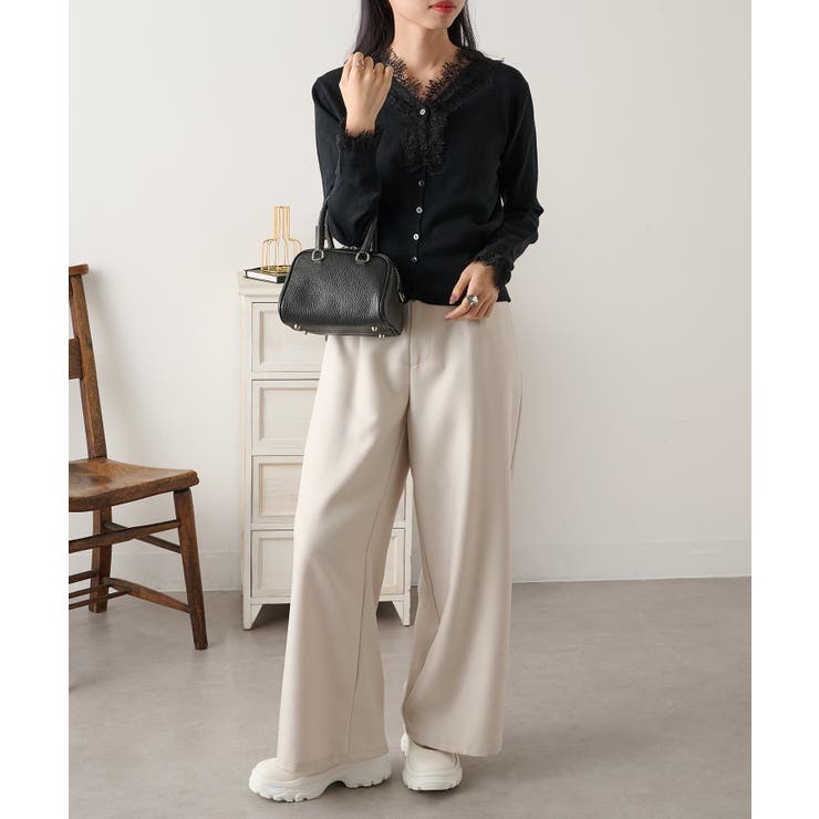 【SETUP7】レースドッキングニットカーディガン KNF149 | SETUP7【WOMEN】 | 詳細画像6 