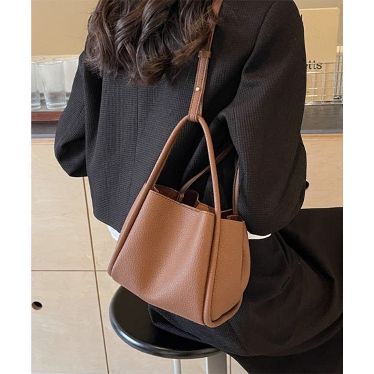 ブラウン | 【SETUP7】ソフトレザーバスケットバッグKNF144 | SETUP7【WOMEN】