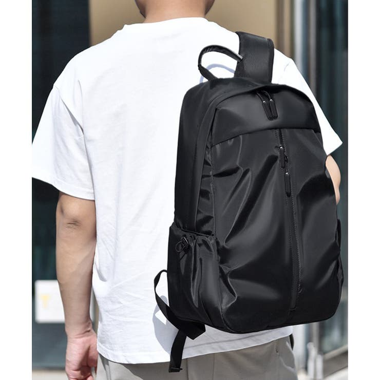 ブラック | 【SETUP7】ナイロンビッグファスナーバックパック KNF149 | SETUP7【MEN】