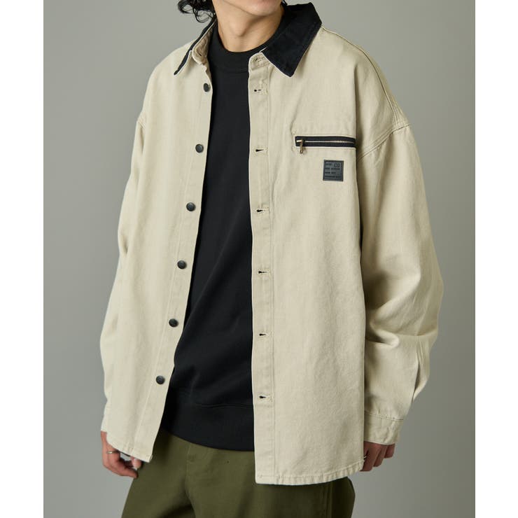 ホワイト | 【SETUP7】襟配色ハンティングジャケットKNF144 | SETUP7【MEN】