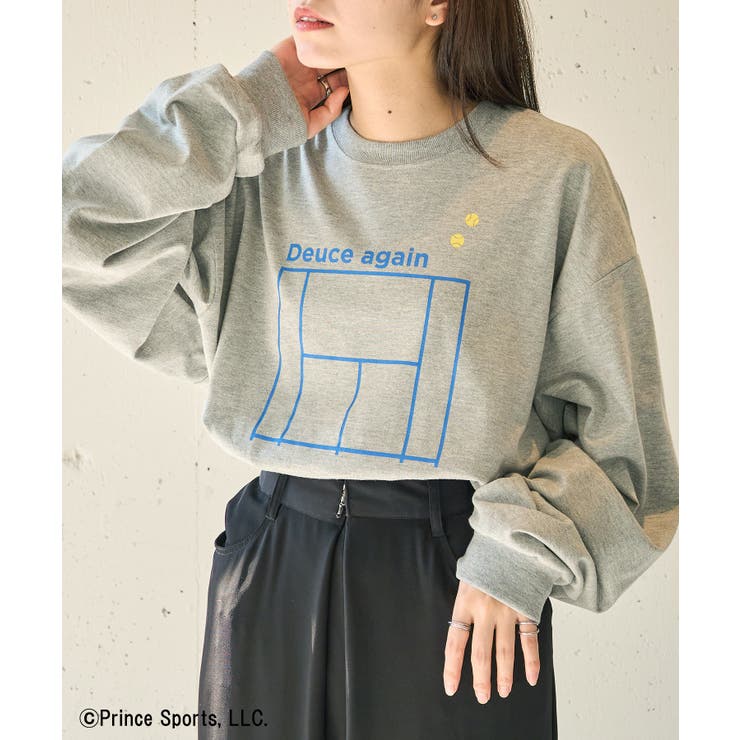 グレー | 【Prince】Prince Deuce Again Sleeve Tee | SETUP7【WOMEN】