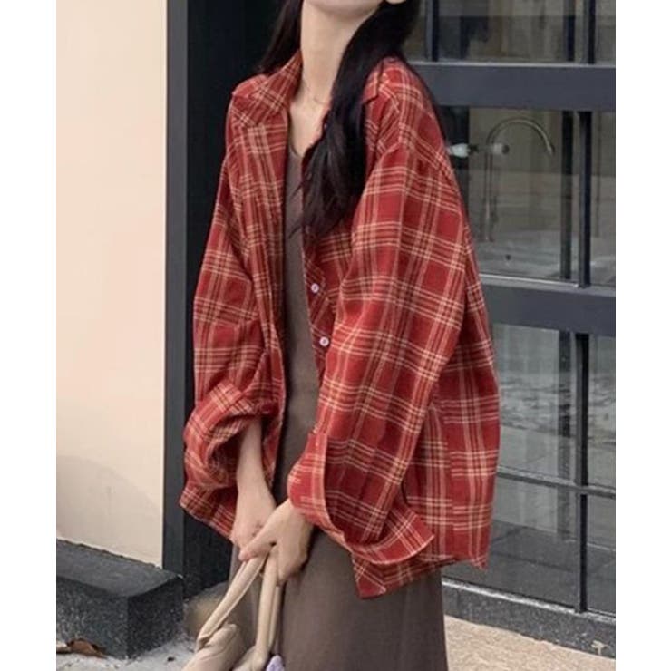 【SETUP7】カジュアルオーバーチェックシャツ  KNF151 | SETUP7【WOMEN】 | 詳細画像3 