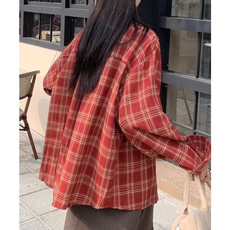 【SETUP7】カジュアルオーバーチェックシャツ  KNF151 | SETUP7【WOMEN】 | 詳細画像4 