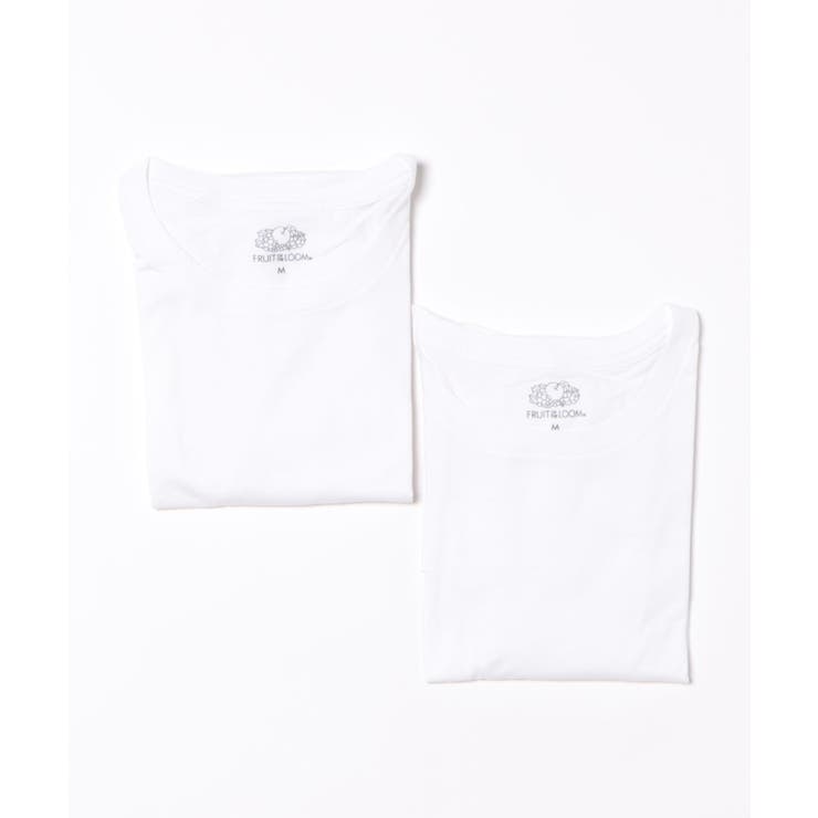 ホワイト | 【FRUIT OF THE LOOM】2パック ベーシック天竺Tシャツ | SETUP7【MEN】