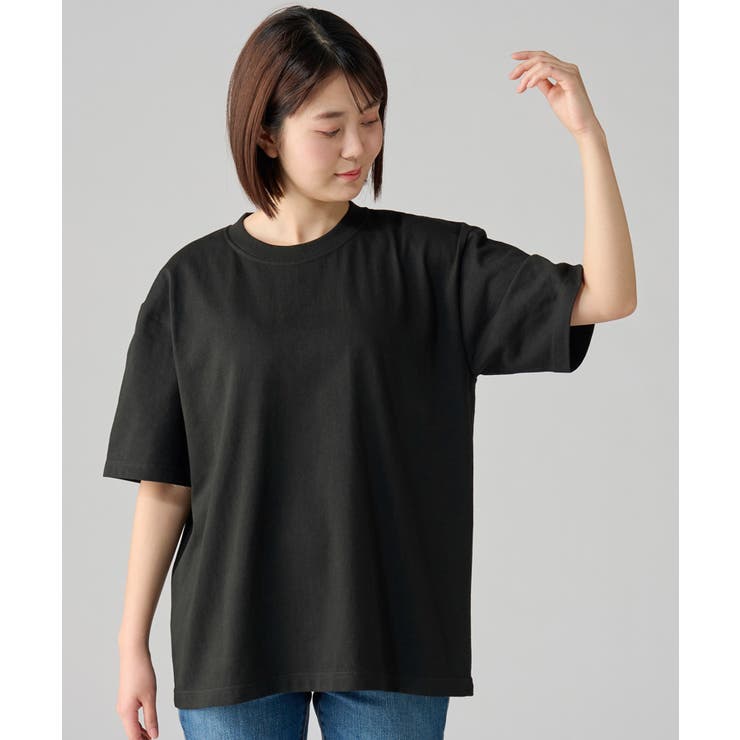 ブラック | 【Printstar】7.4オンス スーパーヘビービッグTシャツ 00147 | SETUP7【WOMEN】