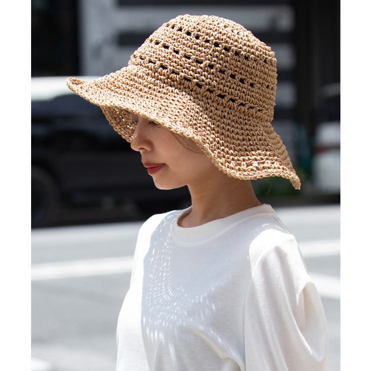 ベージュ系その他4 | 【SETUP7】全4型から選べるバリエーション豊富の麦わらペーパーハット 帽子 … | SETUP7【WOMEN】