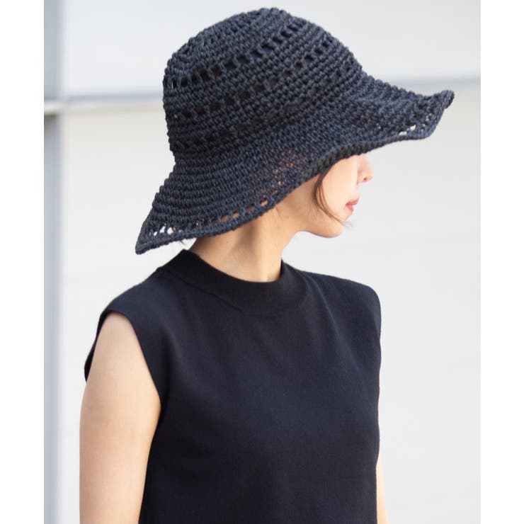 ブラック系その他4 | 【SETUP7】全4型から選べるバリエーション豊富の麦わらペーパーハット 帽子 … | SETUP7【WOMEN】
