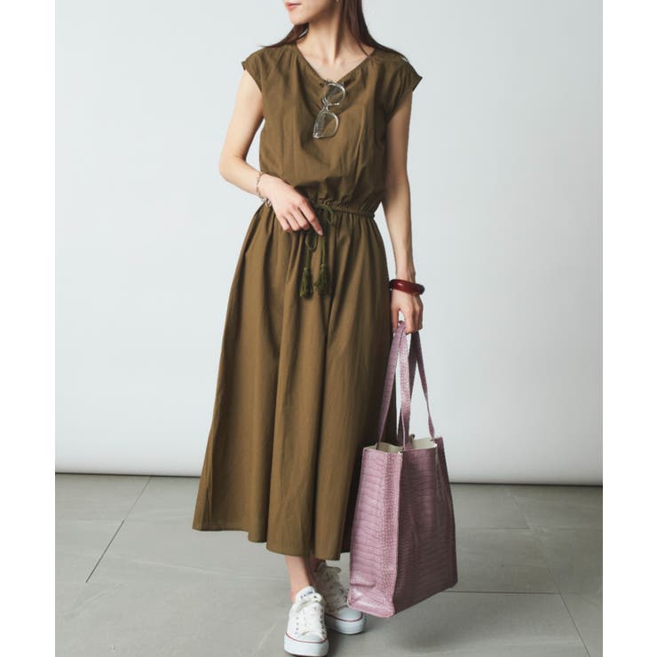 【SETUP7】コットンフレンチスリーブマキシ丈ワンピース SCCH14 | SETUP7【WOMEN】 | 詳細画像27 