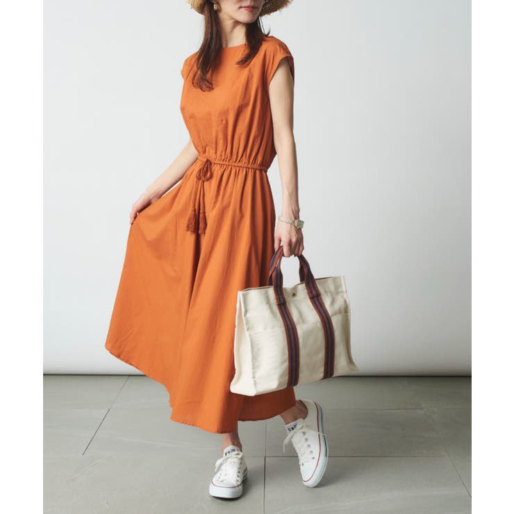 【SETUP7】コットンフレンチスリーブマキシ丈ワンピース SCCH14 | SETUP7【WOMEN】 | 詳細画像46 