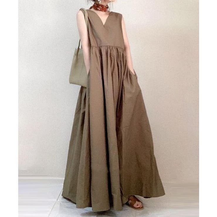 ブラウン | 【SETUP7】ブロードライクAラインワンピース SCCH70 | SETUP7【WOMEN】