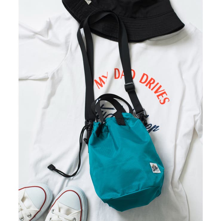 DRAWSTRING POUCH ドリフター円マチドローストリングショルダー