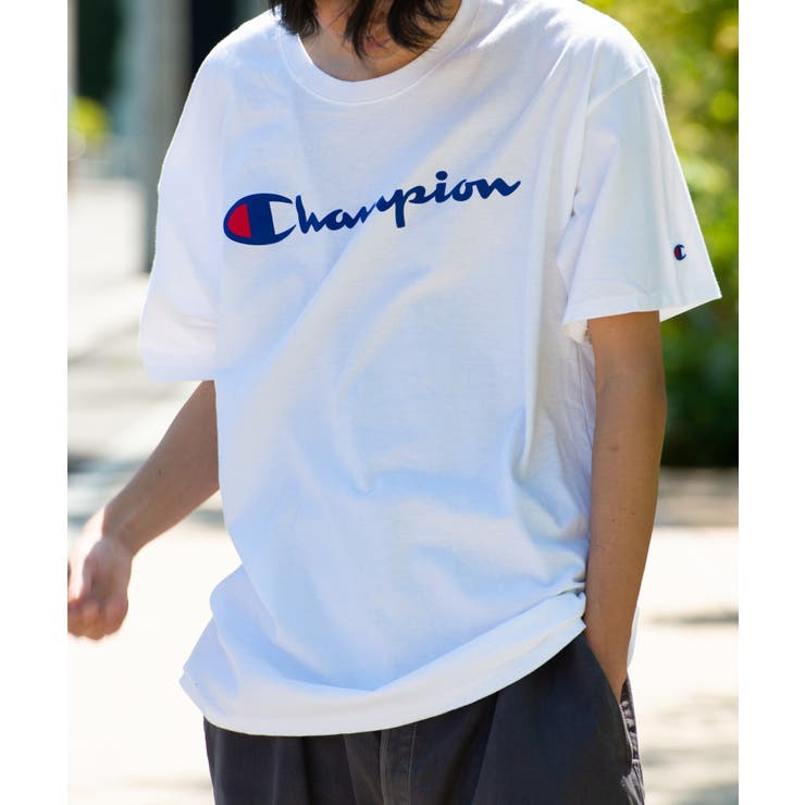 Champion】フロントロゴTEEシャツ チャンピオン半袖Tシャツ[品番