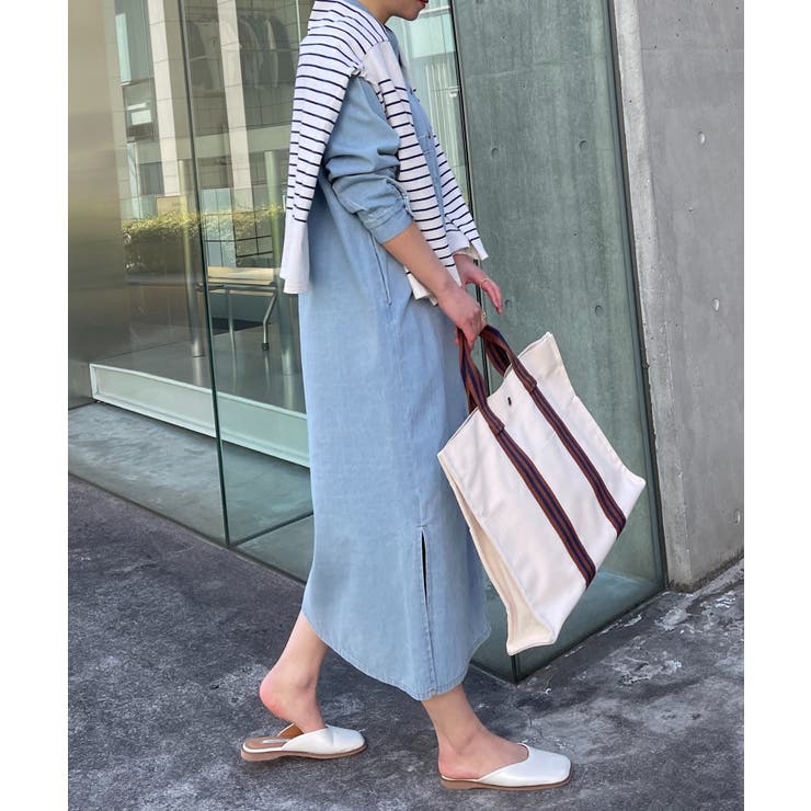 【MAISON BREEZE】デニムシャツワンピース 【手洗い可】 | SETUP7【WOMEN】 | 詳細画像14 