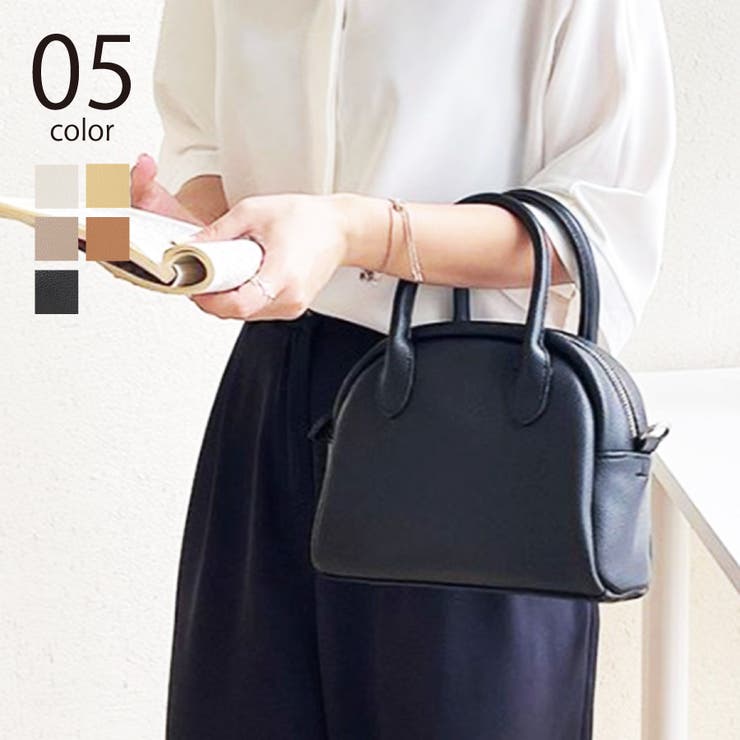 SETUP7】フェイクレザー ミニボストン ショルダー バッグ KNF[品番