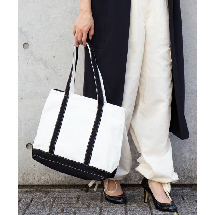 AZUL BY MOUSSY ユーティリティキャンバストートバッグ O/WHT1