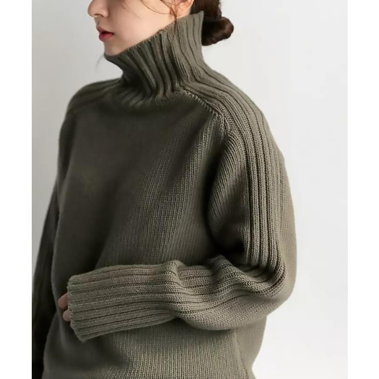 グリーン | 【SETUP7】タートルネックセーター SCCH35 | SETUP7【WOMEN】