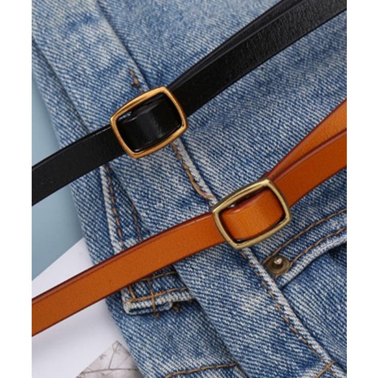 【SETUP7】ノーステッチリアルレザーベルト 牛革 KNF | SETUP7【WOMEN】 | 詳細画像2 