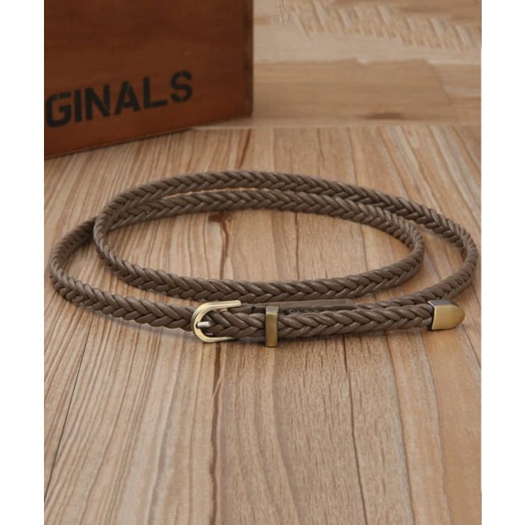 ブラウン | 【SETUP7】リアルレザーメッシュベルト KNF | SETUP7【WOMEN】