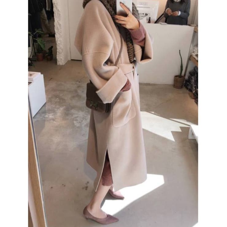 【SETUP7】ミッドレングスベルト付きウールライクガウンコート SCCH35 | SETUP7【WOMEN】 | 詳細画像1 