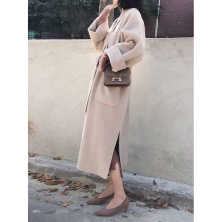 【SETUP7】ミッドレングスベルト付きウールライクガウンコート SCCH35 | SETUP7【WOMEN】 | 詳細画像2 