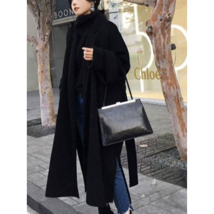 【SETUP7】ミッドレングスベルト付きウールライクガウンコート SCCH35 | SETUP7【WOMEN】 | 詳細画像4 