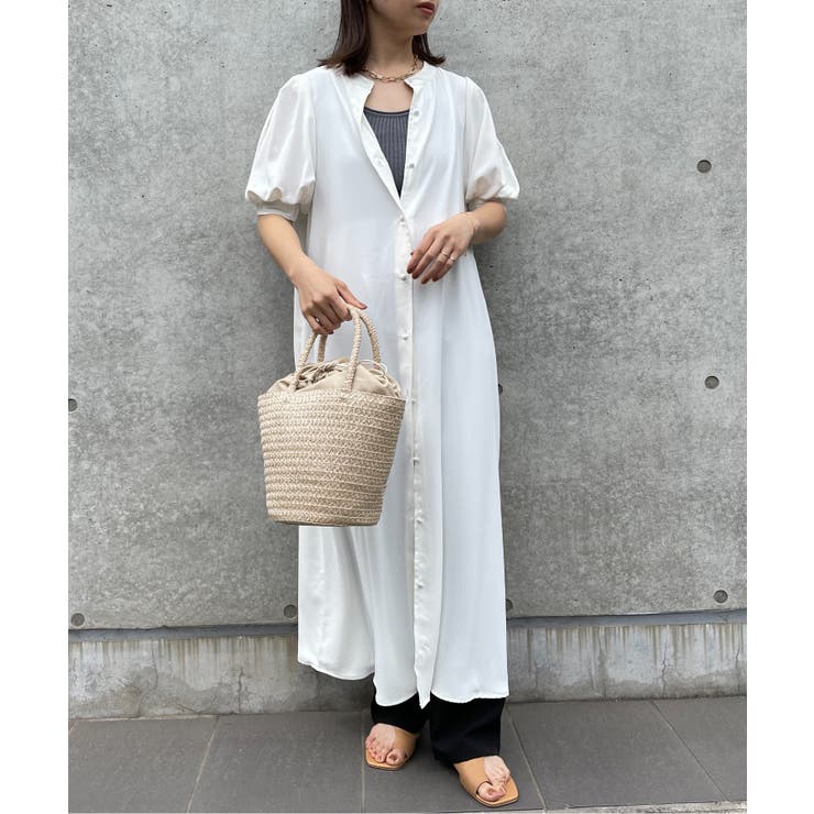 【SETUP7】SPECIALラウンドネックパフスリーブワンピース | SETUP7【WOMEN】 | 詳細画像14 