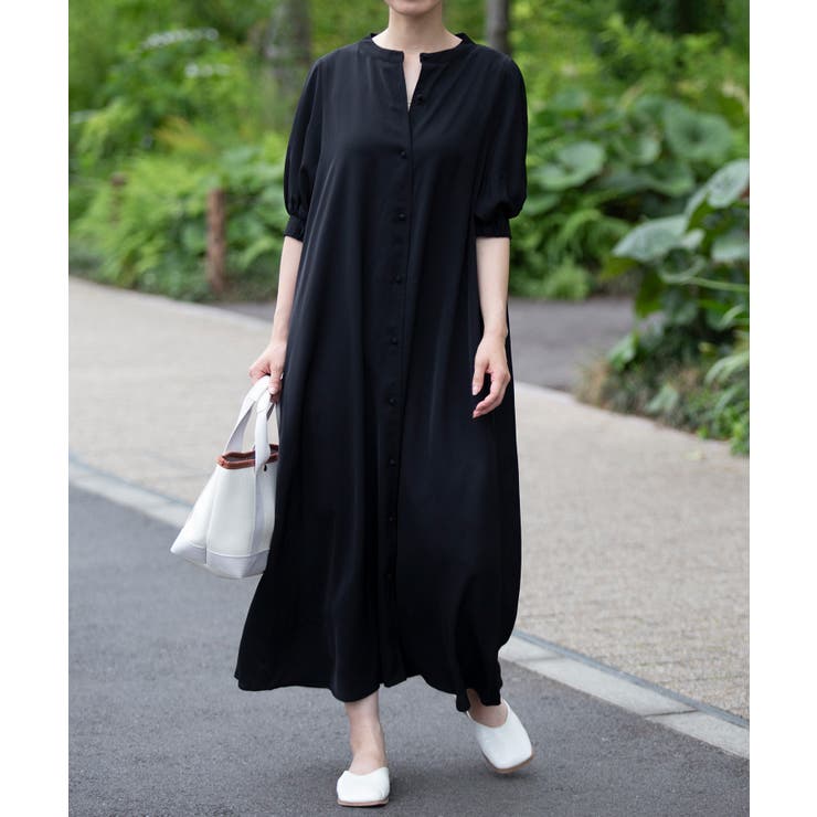 【SETUP7】SPECIALラウンドネックパフスリーブワンピース | SETUP7【WOMEN】 | 詳細画像4 