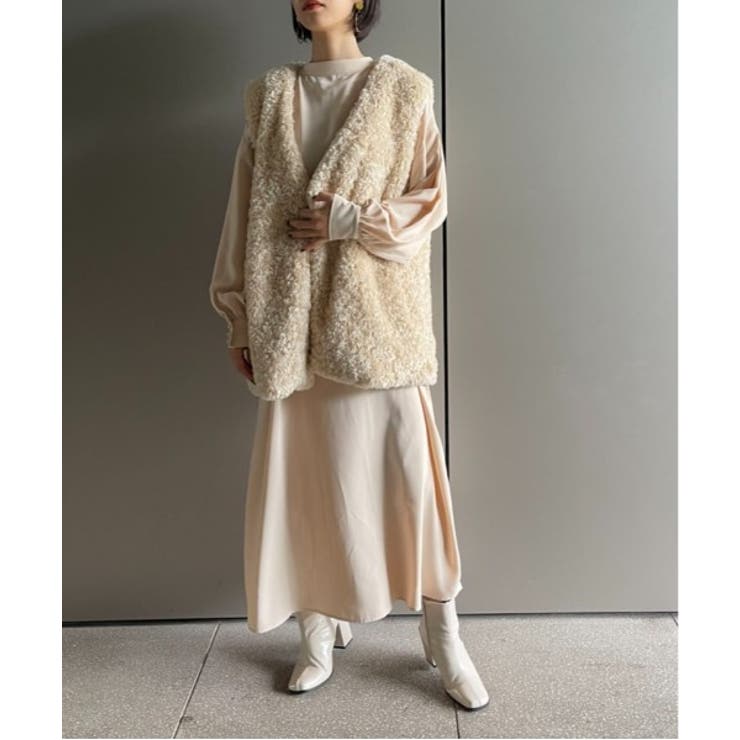 繊細なプードルファーが魅力。【SETUP7】ポケット付きファーベスト | SETUP7【WOMEN】 | 詳細画像11 