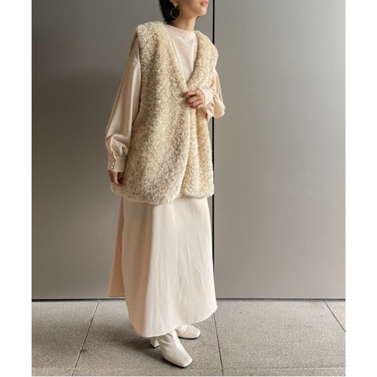 繊細なプードルファーが魅力。【SETUP7】ポケット付きファーベスト | SETUP7【WOMEN】 | 詳細画像12 