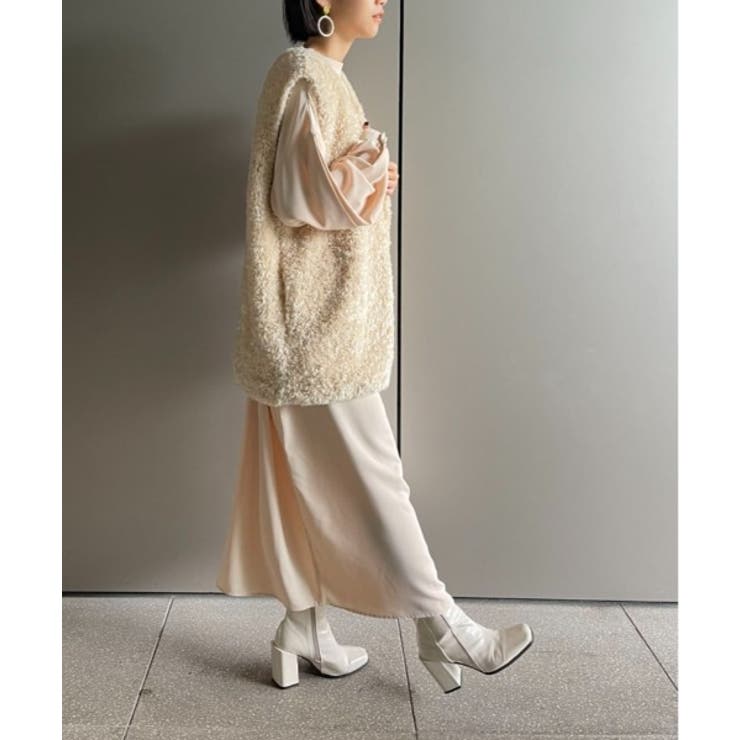 繊細なプードルファーが魅力。【SETUP7】ポケット付きファーベスト | SETUP7【WOMEN】 | 詳細画像13 