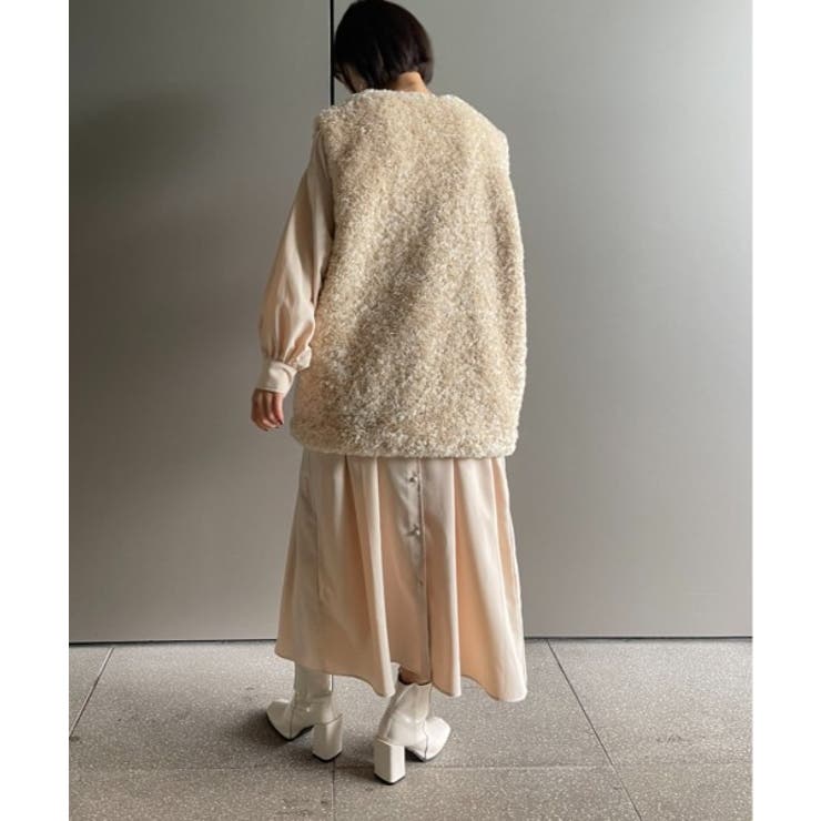 繊細なプードルファーが魅力。【SETUP7】ポケット付きファーベスト | SETUP7【WOMEN】 | 詳細画像15 