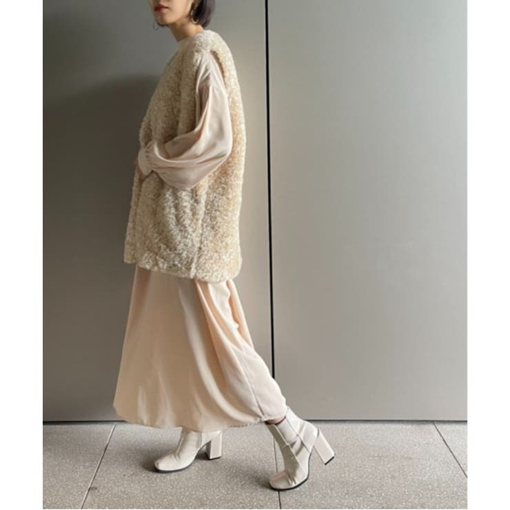 繊細なプードルファーが魅力。【SETUP7】ポケット付きファーベスト | SETUP7【WOMEN】 | 詳細画像16 